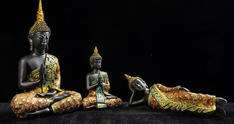 Handmade Thai Buddha Statue Meditation Decor & Display | Mindfulness Gift | Spiritual and Religion | Namaskara Mudra