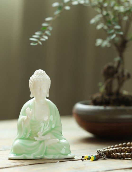 Handmade Buddha Statue Ornaments | Spiritual Religion | Gifting for him or her | Abhaya Mudra