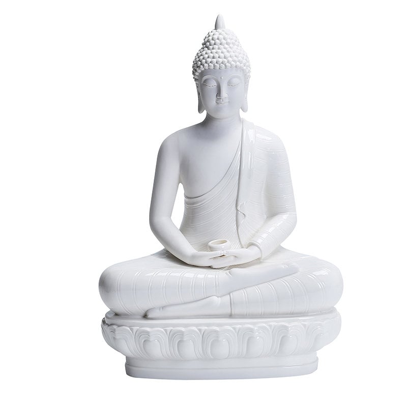 Porcelain Sakyamuni Buddha Statue | Dhyana Mudra | Mindful Gift | Meditation