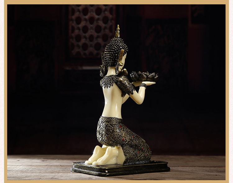 Handmade Tennin Statue | Candle Holder | Meditation