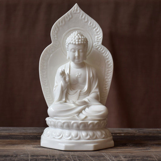 Handmade Shakyamuni Buddha Statue Ornaments | Spiritual Religion | Gifting for him or her | Abhaya Mudra