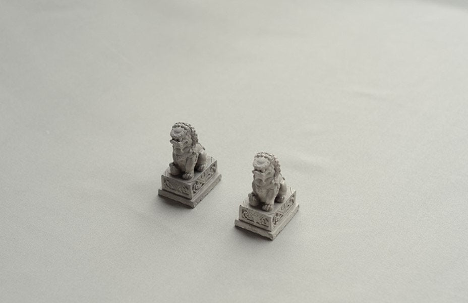 Oriental Cement Lion Statue | Home Decoration and Display | Shi Shi | Auspicious Blessing Lion