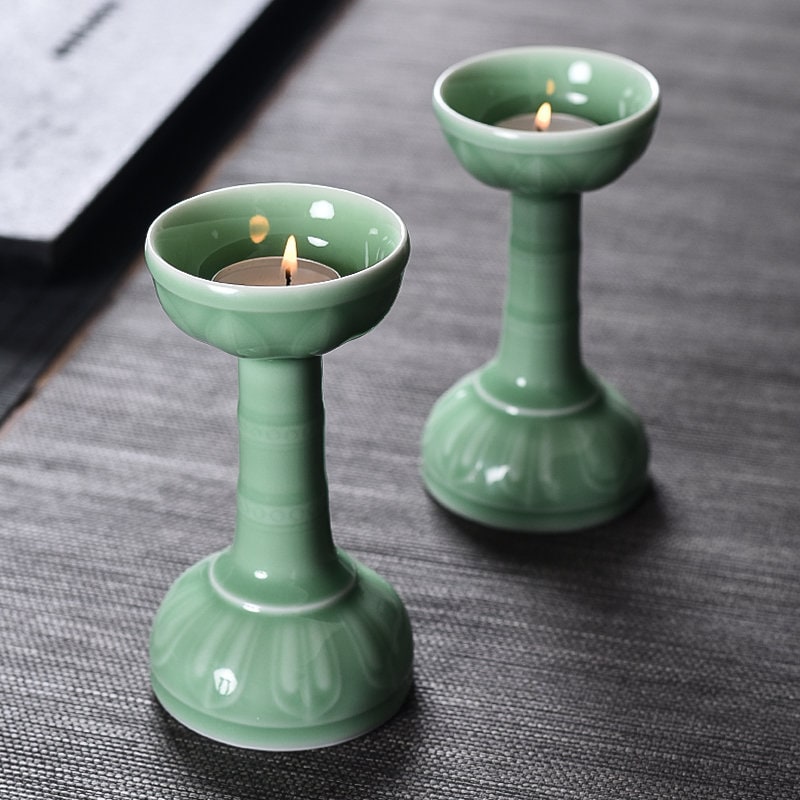 Ceramic Candle Holder for home decoration | Meditation | Praying | Tealight Holder