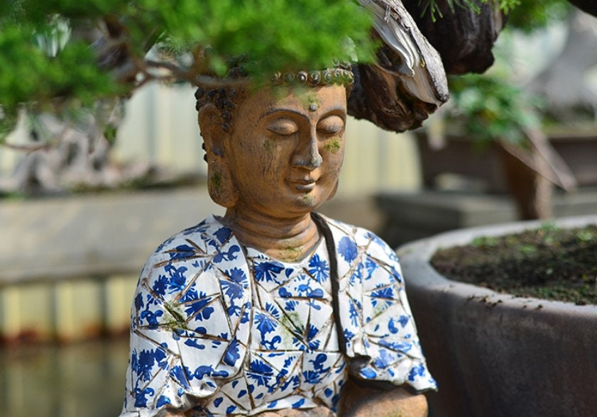 Handmade Buddha Statue Decoration | Outdoor Garden Home Living | Religion Spiritual | Gifting for him or her | Dhyana Mudra