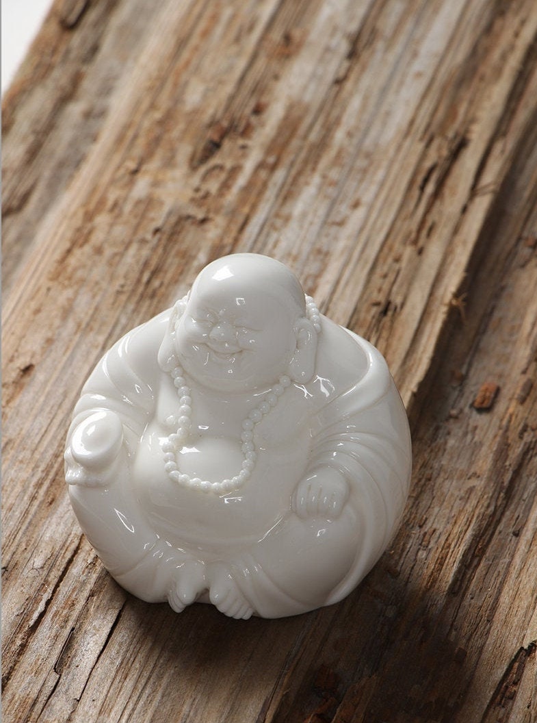 Handmade Laughing Budda Statue Ornamanet | Spiritual Religion | Gifting for him or her | Good luck and Happiness