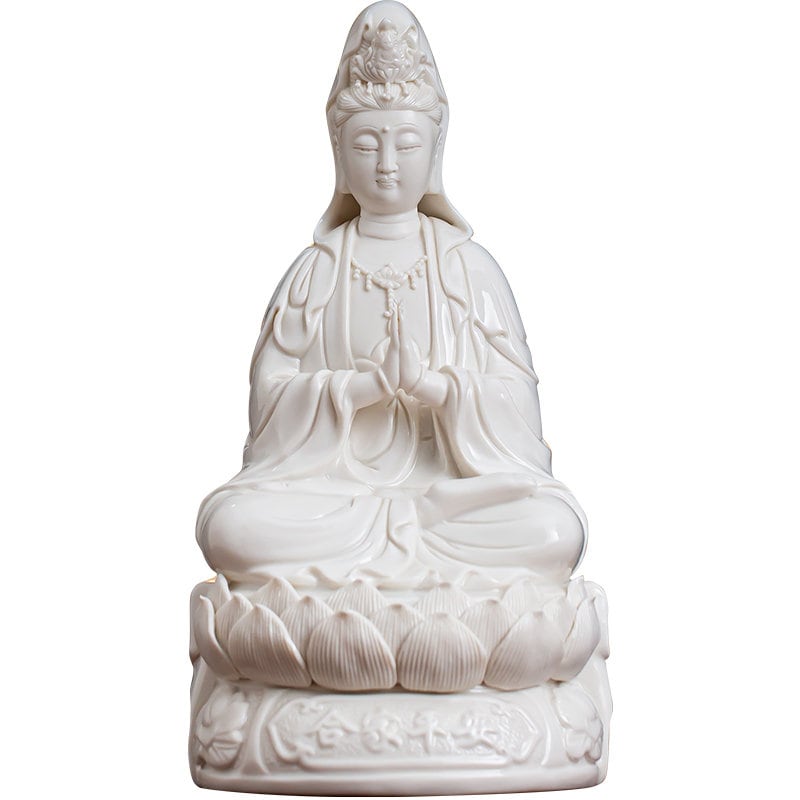 Porcelain Bodhisattva Guan Yin | Mindful Gift | Meditation | Goddess of Compassion Mercyand Kindness | Buddha Statue