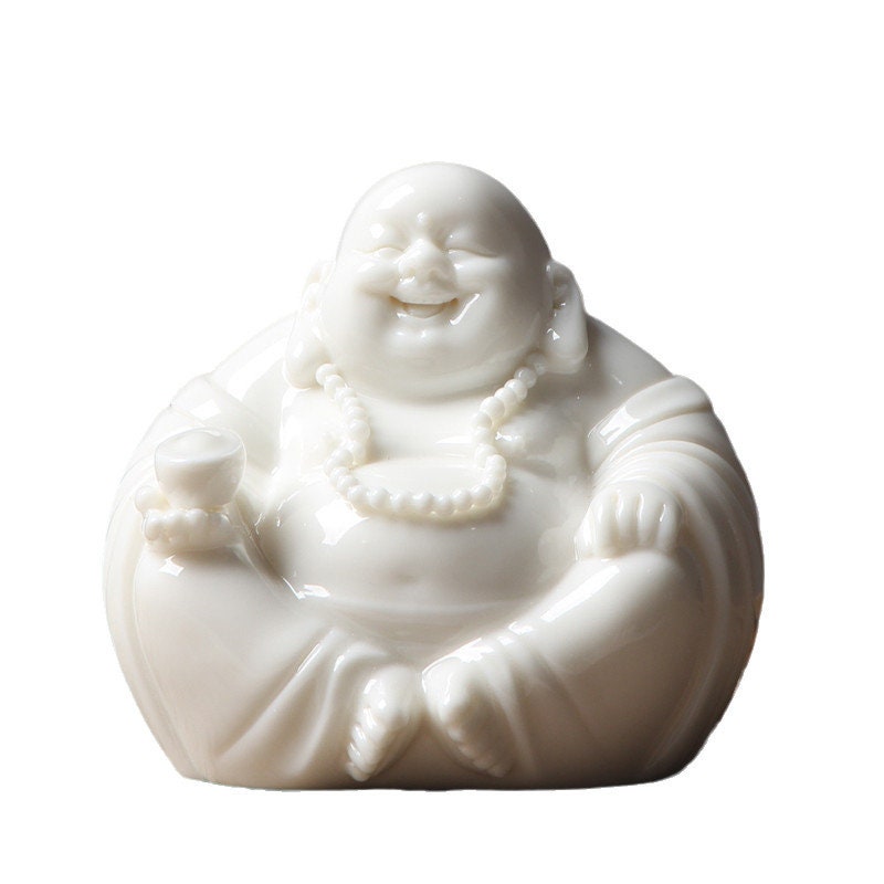 Handmade Laughing Budda Statue Ornamanet | Spiritual Religion | Gifting for him or her | Good luck and Happiness