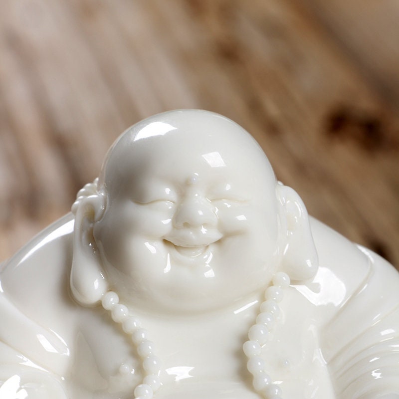 Handmade Laughing Budda Statue Ornamanet | Spiritual Religion | Gifting for him or her | Good luck and Happiness