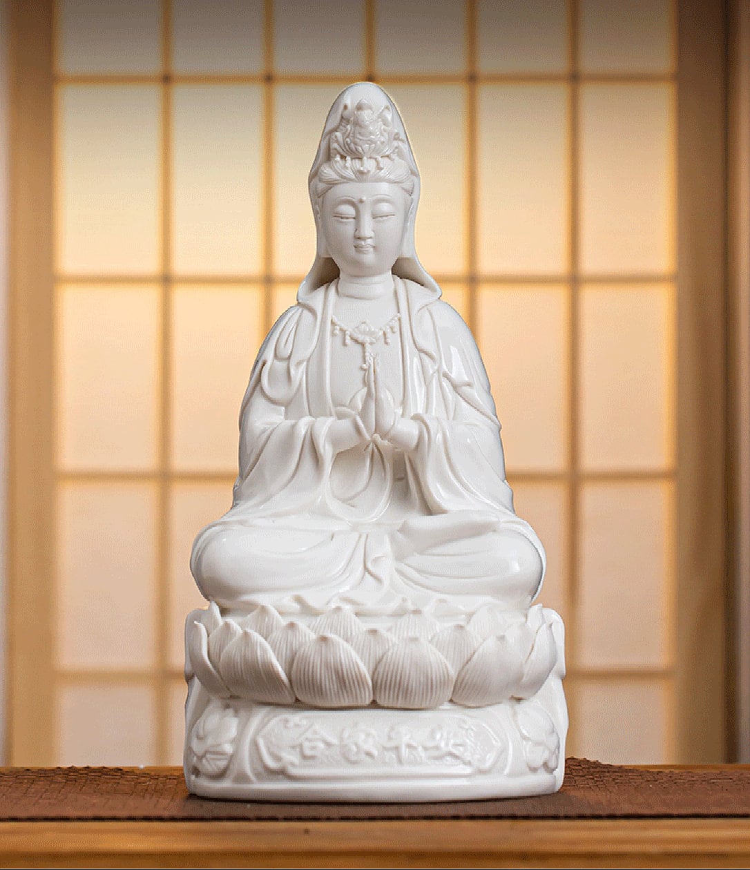 Porcelain Bodhisattva Guan Yin | Mindful Gift | Meditation | Goddess of Compassion Mercyand Kindness | Buddha Statue