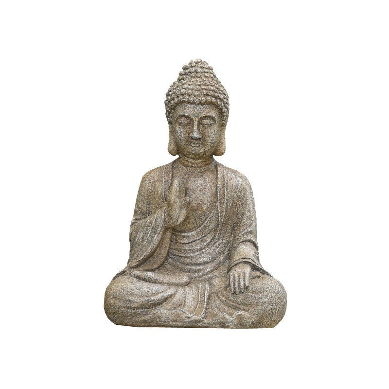 Handmade Buddha Statue Display  | Outdoor Garden Decoration Ornament | Abhaya mudra | Gifting for him or her