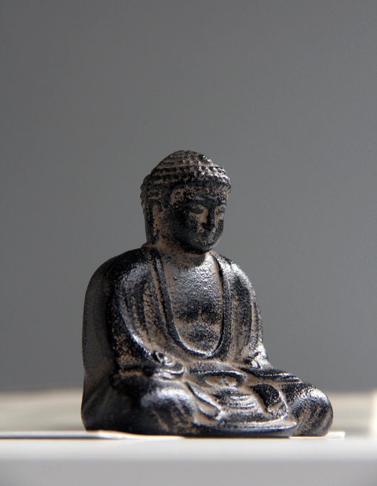 Steel Meditation Buddha Statue and Ornament | Gifting for him or her | Home Study Room Office Decoration