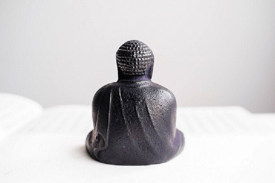 Steel Meditation Buddha Statue and Ornament | Gifting for him or her | Home Study Room Office Decoration