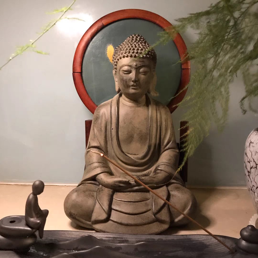 Handmade Meditation Buddha Statue Display | Dhyana Mudra | Gift for him or her | Religion and Spiritual | Harmony Peace Serenity