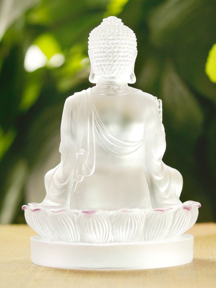 Liu Li Shakyamuni Abhaya Mudra Buddha Statue | Gautama Buddha | Meditation | Oriental Decoration | Gift for him or her |  Gautama Buddha