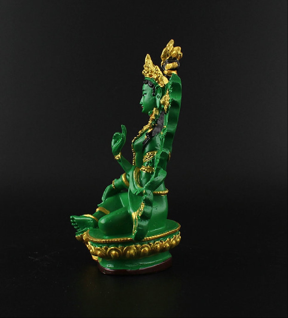 Green Tara Bodhisattva Statue | Gift for him or her | Religion and Spiritual | Meditation | Buddha Statue Decoration