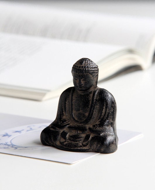 Steel Meditation Buddha Statue and Ornament | Gifting for him or her | Home Study Room Office Decoration