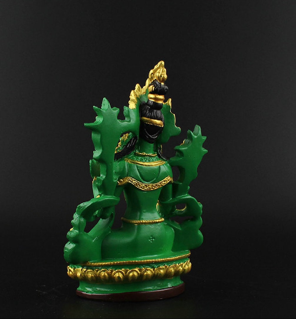 Green Tara Bodhisattva Statue | Gift for him or her | Religion and Spiritual | Meditation | Buddha Statue Decoration