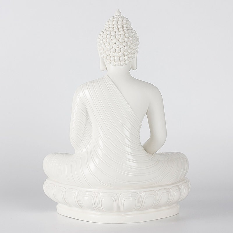 Handmade Ceramic Buddha discount Statue | Gautama Sakyamuni Buddha Ornaments | Dhyana Mudra | Mindful Gift | Meditation