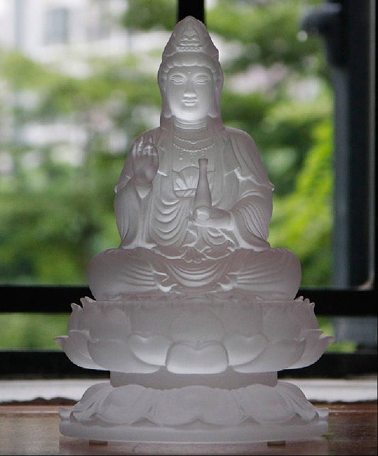 Handmade Liu Li Guan Yin Buddha Statue | Spiritual Religion | Gifting for him or her | Goddess of Compassion | Quan Yin | Kwan Yin