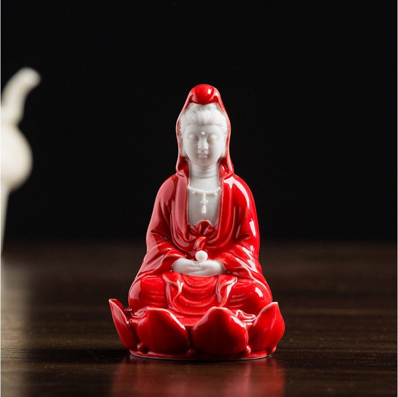 Handmade Guan Yin Buddha Statue Ornament | Spiritual Religion | Gifting for him or her | Goddess of Compassion