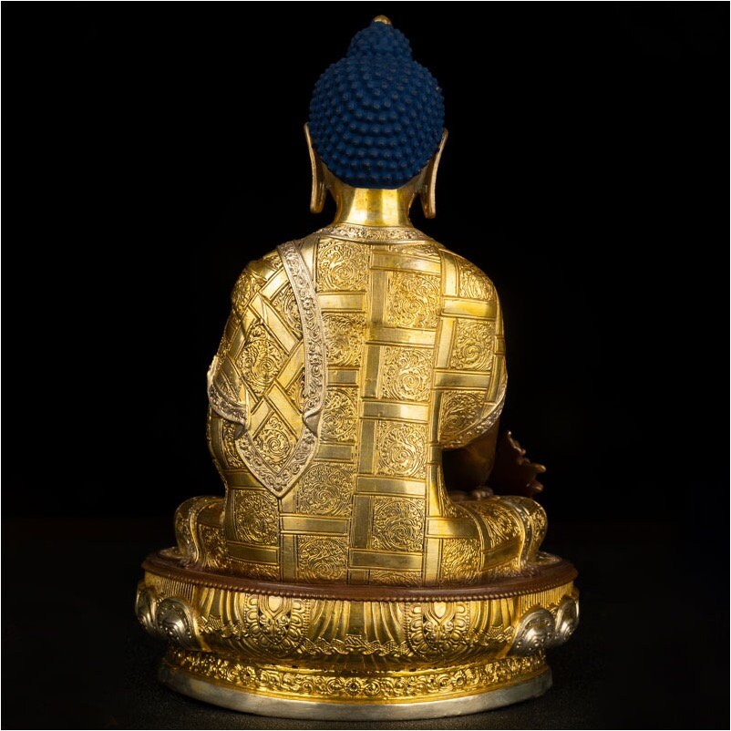 Handmade Tibetan Medicine Buddha Statue | Emituo Fo |  Amitayus | The Buddha of Eternal Life | Meditation