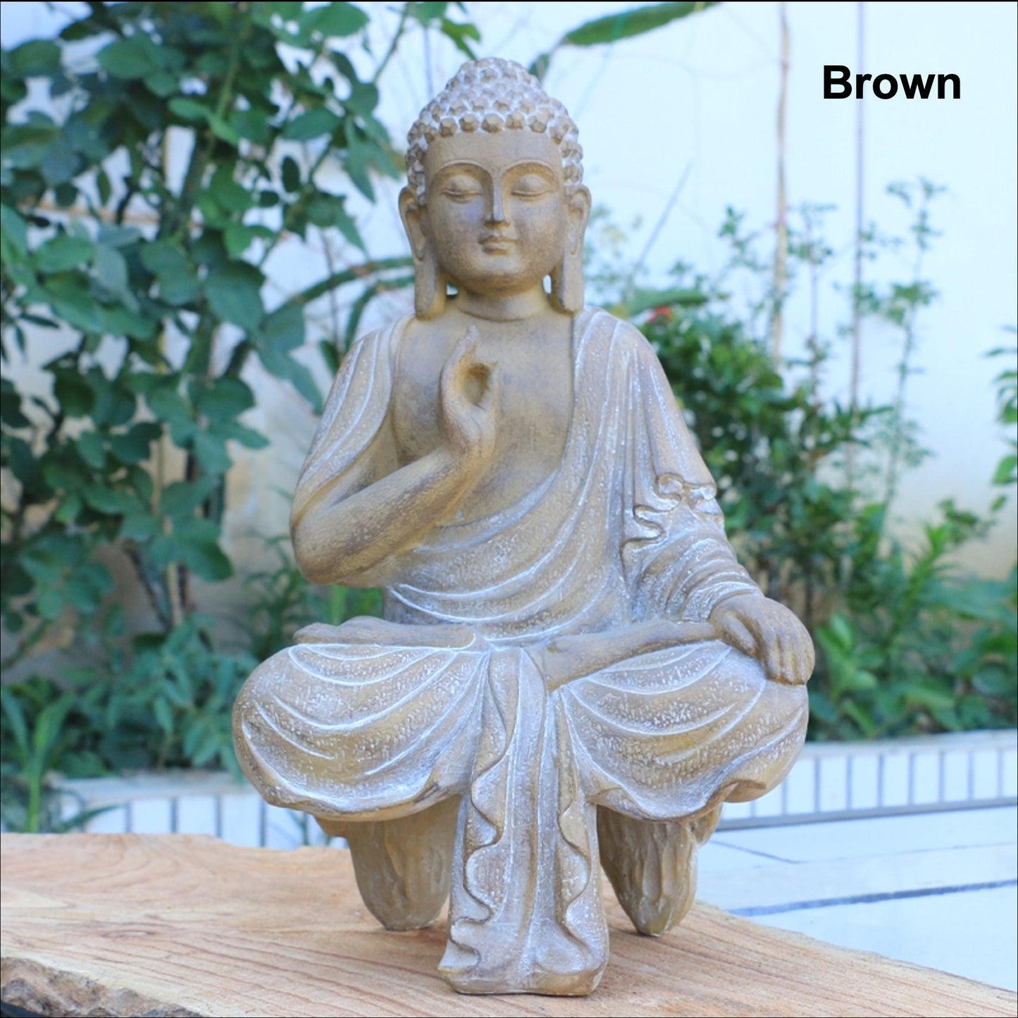 Handmade Buddha Statue Abhaya Mudra | Outdoor Garden | Meditation | House Warming Gift