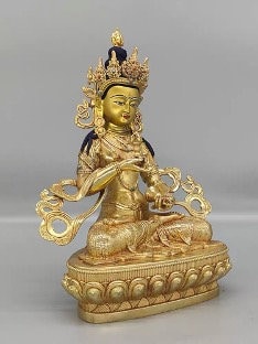 Brass Vajrasattva Mahāsattva Buddha Statue | Gift for him or her | Brass Sculputre Ornaments | Religion | Tibetan Buddhist