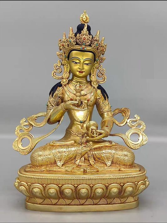 Brass Vajrasattva Mahāsattva Buddha Statue | Gift for him or her | Brass Sculputre Ornaments | Religion | Tibetan Buddhist