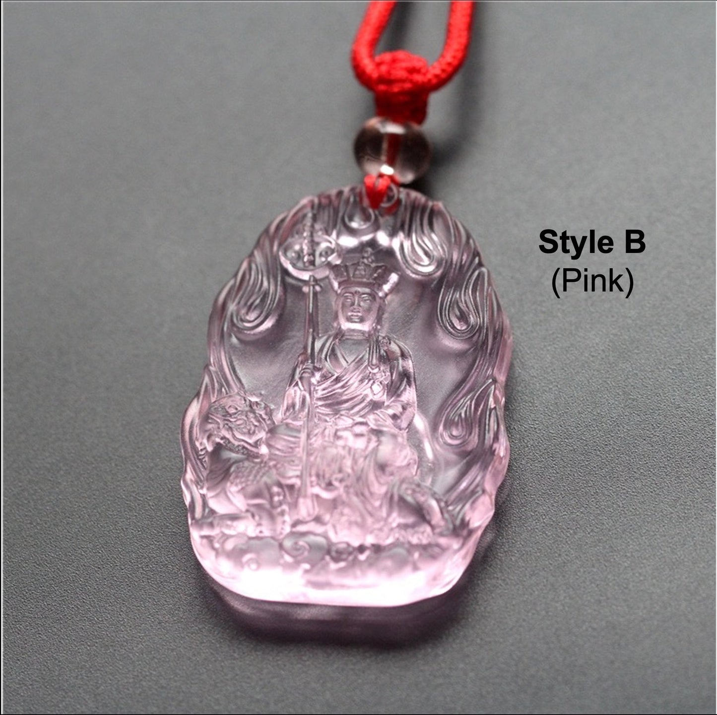 Liu Li Ksitigarbha Bodhisattva Amulet Pendant Medallions | Meditation and Blessing | Protection | Mindful Gift | Buddha statue