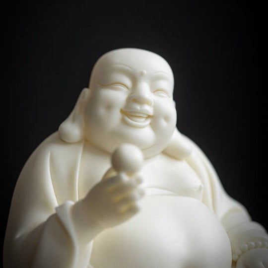 Ceramic Laughing Budda Statue | Spiritual Religion | Gifting for him or her | Good luck and Happiness | Budai | Happy Buddha