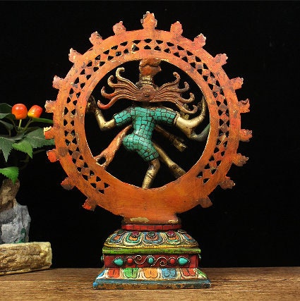 Pure Brass Shiva Dance Statue | Lord of Dance | Religion and Spiritual | Meditation | Buddha Statue Decoration | Siwa Nataraja