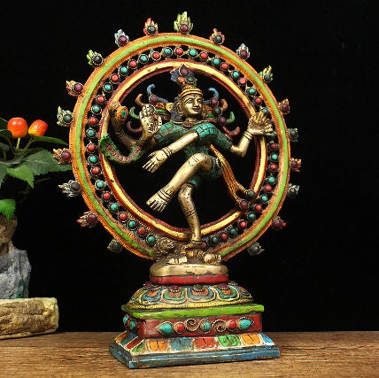 Pure Brass Shiva Dance Statue | Lord of Dance | Religion and Spiritual | Meditation | Buddha Statue Decoration | Siwa Nataraja