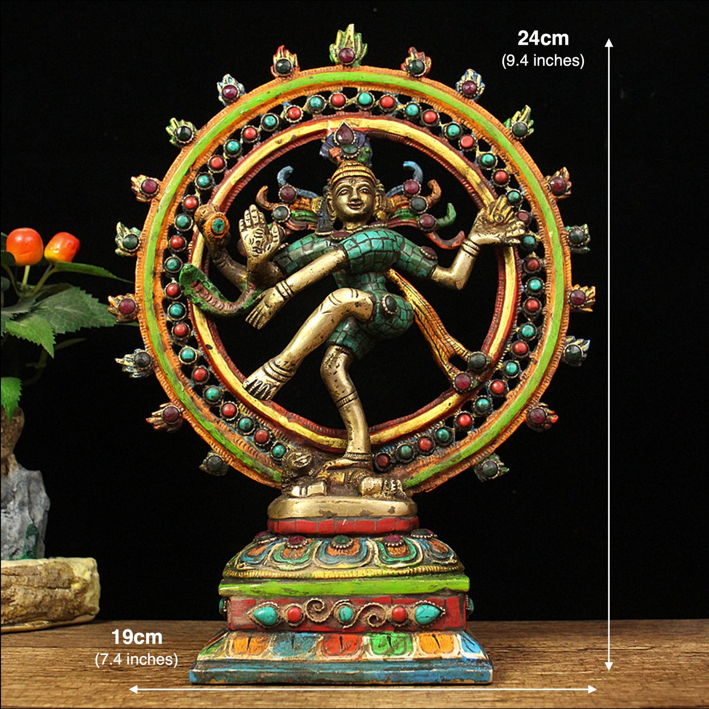 Pure Brass Shiva Dance Statue | Lord of Dance | Religion and Spiritual | Meditation | Buddha Statue Decoration | Siwa Nataraja