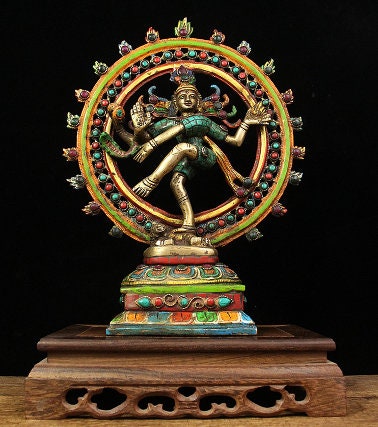 Pure Brass Shiva Dance Statue | Lord of Dance | Religion and Spiritual | Meditation | Buddha Statue Decoration | Siwa Nataraja