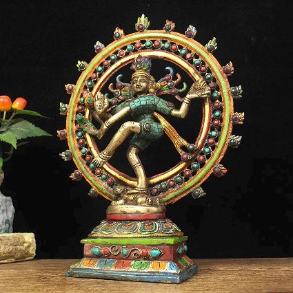 Pure Brass Shiva Dance Statue | Lord of Dance | Religion and Spiritual | Meditation | Buddha Statue Decoration | Siwa Nataraja